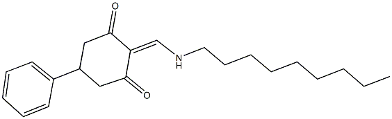 2-[(nonylamino)methylene]-5-phenyl-1,3-cyclohexanedione Struktur