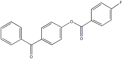 4-benzoylphenyl 4-fluorobenzoate Struktur