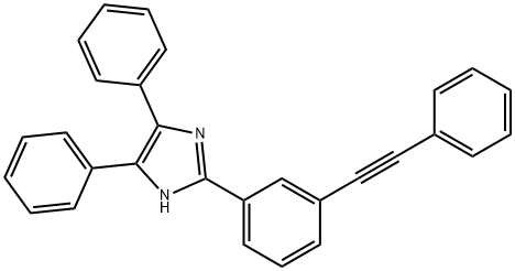 4,5-diphenyl-2-[3-(phenylethynyl)phenyl]-1H-imidazole Struktur