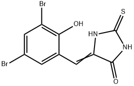 5-(3,5-dibromo-2-hydroxybenzylidene)-2-thioxo-4-imidazolidinone Struktur