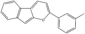 2-(3-methylphenyl)indeno[2,1-b]pyran Struktur