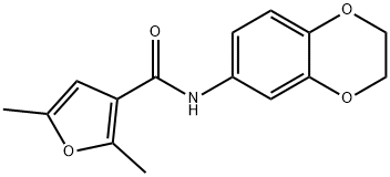 N-(2,3-dihydro-1,4-benzodioxin-6-yl)-2,5-dimethyl-3-furamide Struktur