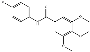 N-(4-bromophenyl)-3,4,5-trimethoxybenzamide Struktur