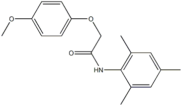 N-mesityl-2-(4-methoxyphenoxy)acetamide Struktur