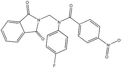 N-[(1,3-dioxo-1,3-dihydro-2H-isoindol-2-yl)methyl]-N-(4-fluorophenyl)-4-nitrobenzamide Struktur