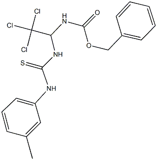 benzyl 2,2,2-trichloro-1-[(3-toluidinocarbothioyl)amino]ethylcarbamate Struktur