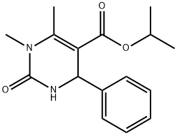 isopropyl 1,6-dimethyl-2-oxo-4-phenyl-1,2,3,4-tetrahydro-5-pyrimidinecarboxylate Struktur