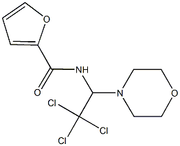 N-[2,2,2-trichloro-1-(4-morpholinyl)ethyl]-2-furamide Struktur