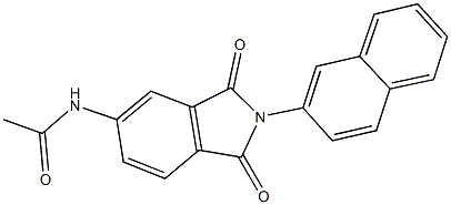 N-[2-(2-naphthyl)-1,3-dioxo-2,3-dihydro-1H-isoindol-5-yl]acetamide Struktur