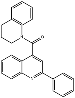 1-[(2-phenyl-4-quinolinyl)carbonyl]-1,2,3,4-tetrahydroquinoline Struktur