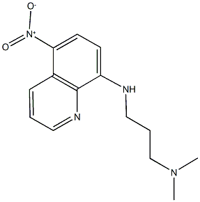 8-{[3-(dimethylamino)propyl]amino}-5-nitroquinoline Struktur