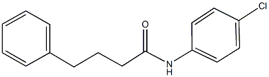 N-(4-chlorophenyl)-4-phenylbutanamide Struktur