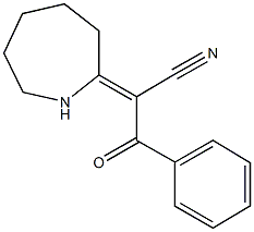 2-(2-azepanylidene)-3-oxo-3-phenylpropanenitrile Struktur