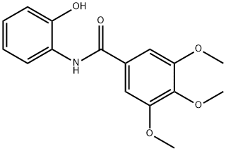 N-(2-hydroxyphenyl)-3,4,5-trimethoxybenzamide Struktur