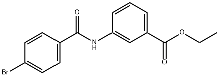 ethyl 3-[(4-bromobenzoyl)amino]benzoate Struktur