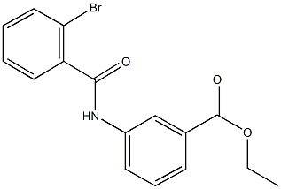 ethyl 3-[(2-bromobenzoyl)amino]benzoate Struktur