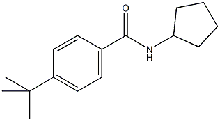 4-tert-butyl-N-cyclopentylbenzamide Struktur