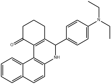 5-[4-(diethylamino)phenyl]-3,4,5,6-tetrahydrobenzo[a]phenanthridin-1(2H)-one Struktur