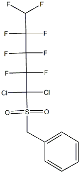 benzyl 1,1-dichloro-2,2,3,3,4,4,5,5-octafluoropentyl sulfone Struktur