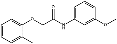 N-(3-methoxyphenyl)-2-(2-methylphenoxy)acetamide Struktur