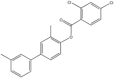 3,3'-dimethyl[1,1'-biphenyl]-4-yl 2,4-dichlorobenzoate Struktur