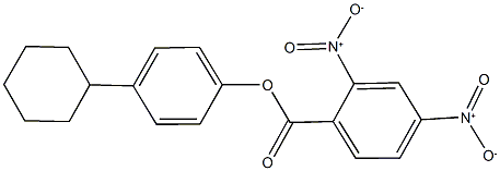 4-cyclohexylphenyl 2,4-dinitrobenzoate Struktur