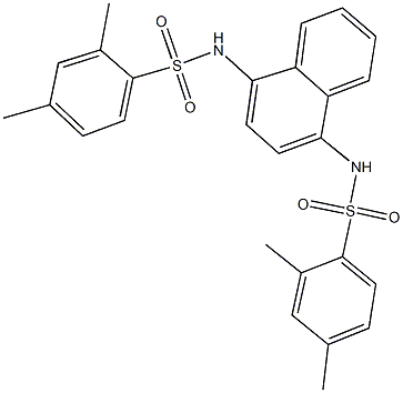 N-(4-{[(2,4-dimethylphenyl)sulfonyl]amino}-1-naphthyl)-2,4-dimethylbenzenesulfonamide Struktur