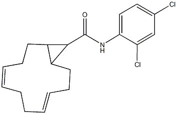 N-(2,4-dichlorophenyl)bicyclo[10.1.0]trideca-4,8-diene-13-carboxamide Struktur