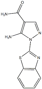 5-amino-1-(1,3-benzothiazol-2-yl)-1H-pyrazole-4-carboxamide Struktur