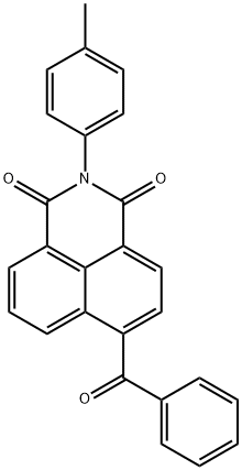 2-(4-methylphenyl)-6-(phenylcarbonyl)-1H-benzo[de]isoquinoline-1,3(2H)-dione Struktur