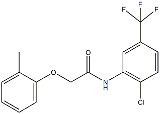 N-[2-chloro-5-(trifluoromethyl)phenyl]-2-(2-methylphenoxy)acetamide Struktur