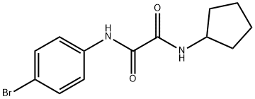 N~1~-(4-bromophenyl)-N~2~-cyclopentylethanediamide Struktur