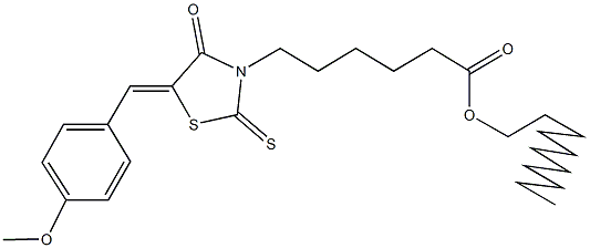 undecyl 6-[5-(4-methoxybenzylidene)-4-oxo-2-thioxo-1,3-thiazolidin-3-yl]hexanoate Struktur