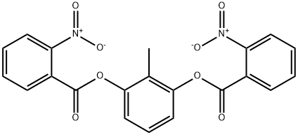 3-({2-nitrobenzoyl}oxy)-2-methylphenyl 2-nitrobenzoate Struktur