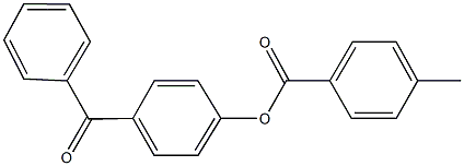 4-benzoylphenyl 4-methylbenzoate Struktur