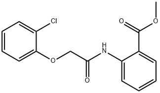 methyl 2-{[(2-chlorophenoxy)acetyl]amino}benzoate Struktur