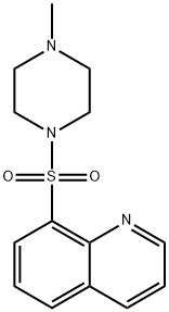 8-[(4-methyl-1-piperazinyl)sulfonyl]quinoline Struktur