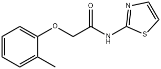 2-(2-methylphenoxy)-N-(1,3-thiazol-2-yl)acetamide Struktur