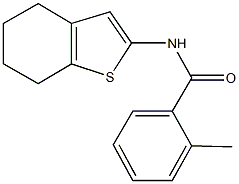 2-methyl-N-(4,5,6,7-tetrahydro-1-benzothien-2-yl)benzamide Struktur