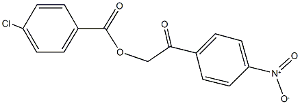 2-{4-nitrophenyl}-2-oxoethyl 4-chlorobenzoate Struktur