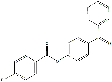 4-benzoylphenyl 4-chlorobenzoate Struktur