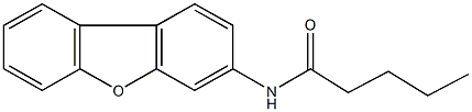 N-dibenzo[b,d]furan-3-ylpentanamide Struktur