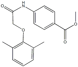 methyl 4-{[(2,6-dimethylphenoxy)acetyl]amino}benzoate Struktur