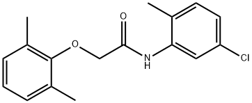 N-(5-chloro-2-methylphenyl)-2-(2,6-dimethylphenoxy)acetamide Struktur