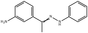 1-(3-aminophenyl)ethanone phenylhydrazone Struktur