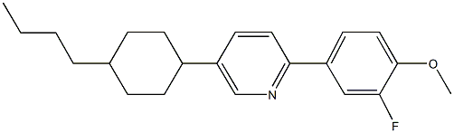 4-[5-(4-butylcyclohexyl)-2-pyridinyl]-2-fluorophenyl methyl ether Struktur