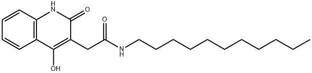 2-(4-hydroxy-2-oxo-1,2-dihydroquinolin-3-yl)-N-undecylacetamide Struktur