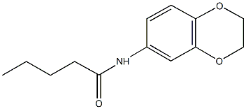 N-(2,3-dihydro-1,4-benzodioxin-6-yl)pentanamide Struktur