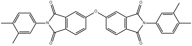 2-(3,4-dimethylphenyl)-5-{[2-(3,4-dimethylphenyl)-1,3-dioxo-2,3-dihydro-1H-isoindol-5-yl]oxy}-1H-isoindole-1,3(2H)-dione Struktur