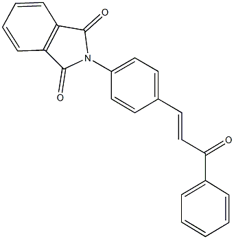 2-[4-(3-oxo-3-phenyl-1-propenyl)phenyl]-1H-isoindole-1,3(2H)-dione Struktur